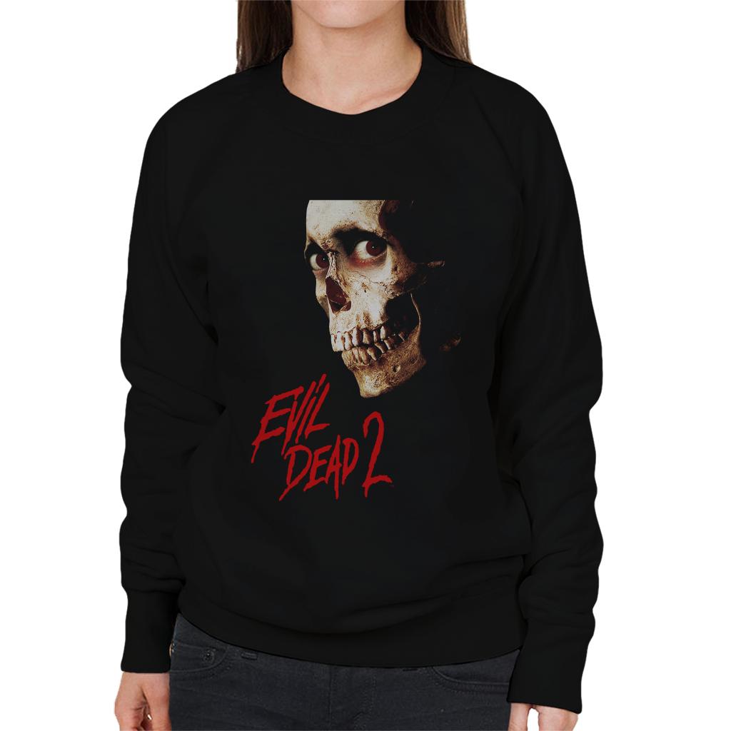 Evil Dead 2 Cinematic Skull Women's Sweatshirt-ALL + EVERY