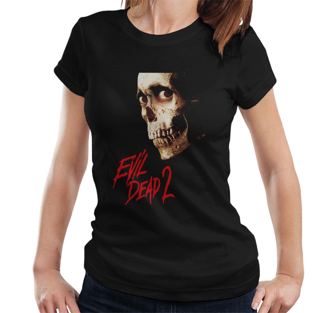 Evil Dead 2 Cinematic Skull Women's T-Shirt-ALL + EVERY