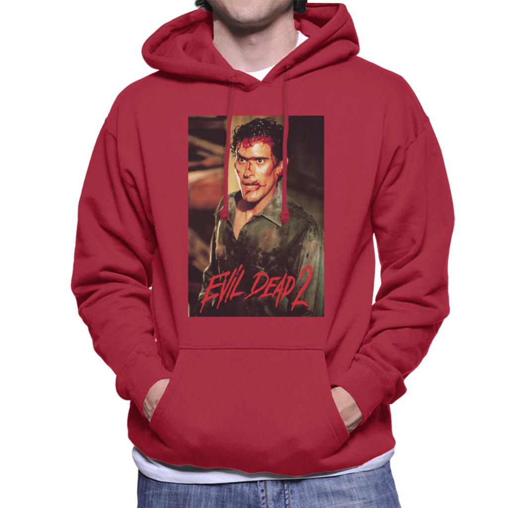 Evil Dead 2 Ash Williams Men's Hooded Sweatshirt-ALL + EVERY