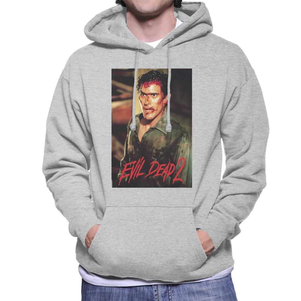 Evil Dead 2 Ash Williams Men's Hooded Sweatshirt-ALL + EVERY