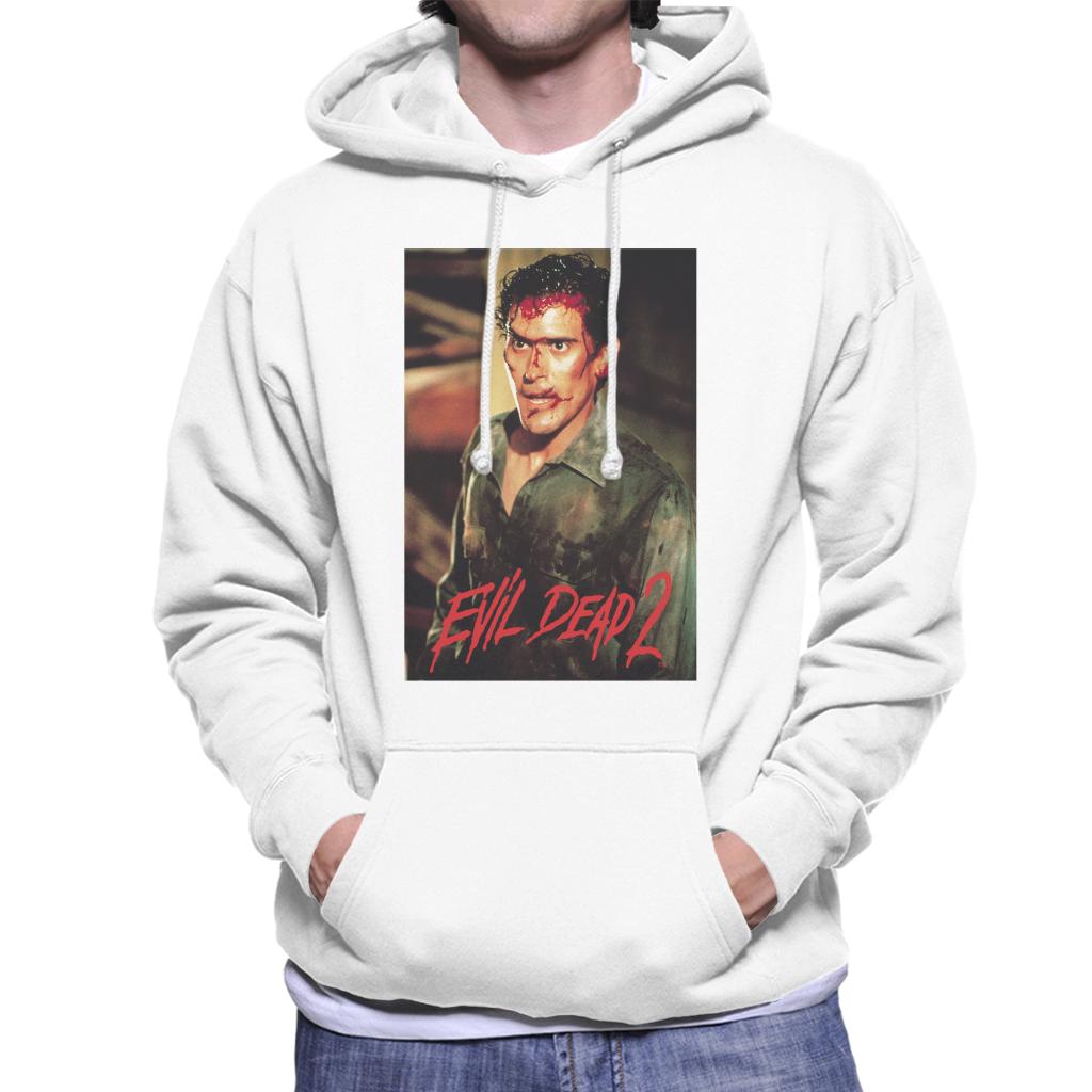 Evil Dead 2 Ash Williams Men's Hooded Sweatshirt-ALL + EVERY