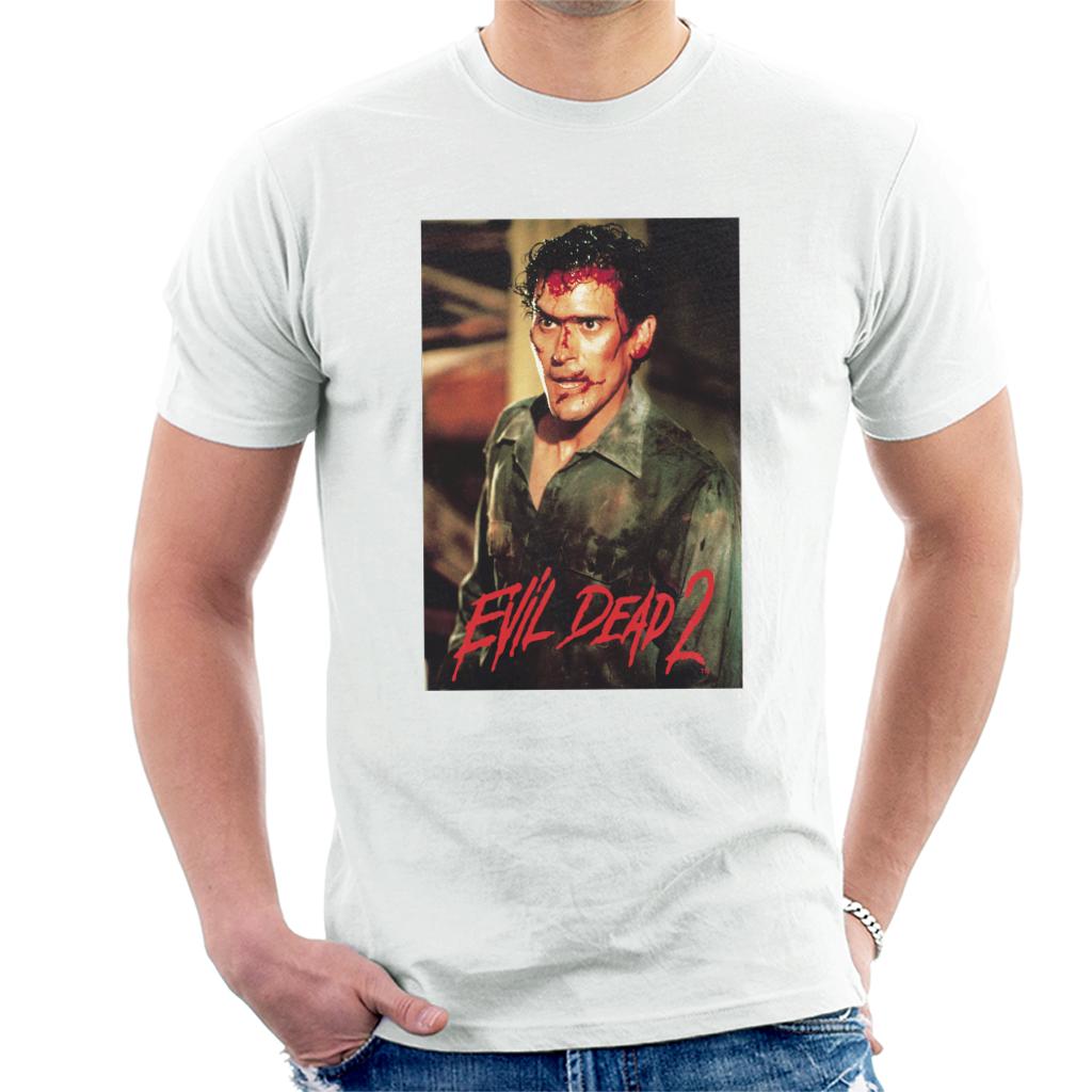 Evil Dead 2 Ash Williams Men's T-Shirt-ALL + EVERY