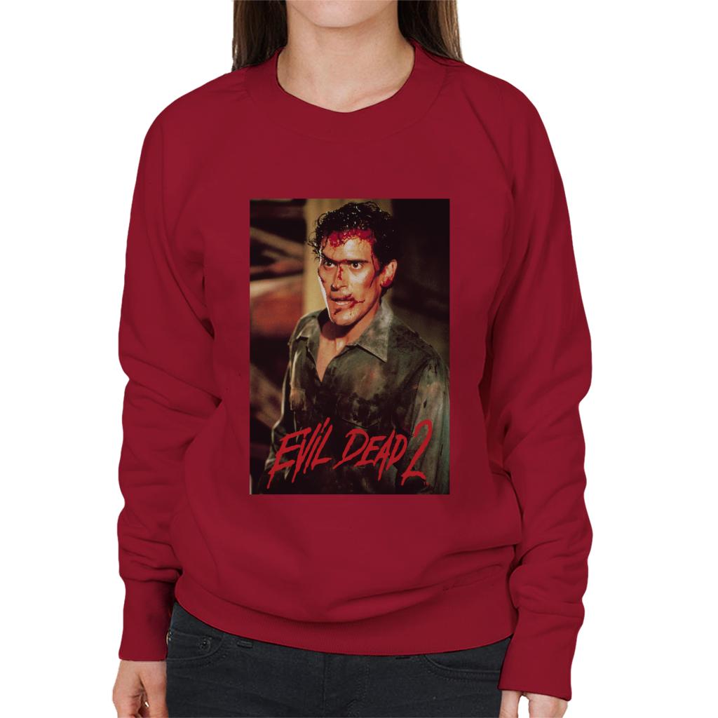 Evil Dead 2 Ash Williams Women's Sweatshirt-ALL + EVERY