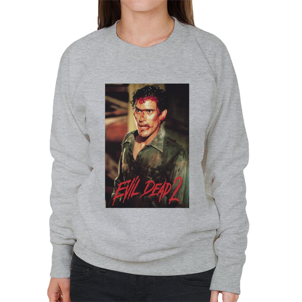 Evil Dead 2 Ash Williams Women's Sweatshirt-ALL + EVERY