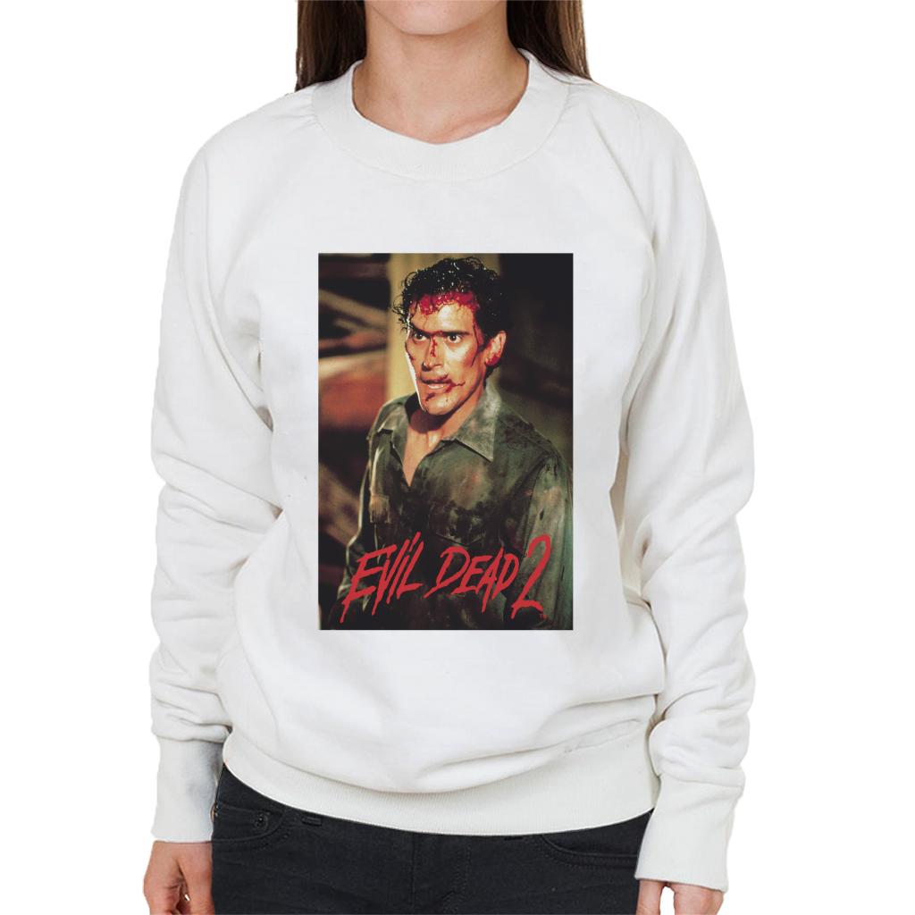 Evil Dead 2 Ash Williams Women's Sweatshirt-ALL + EVERY