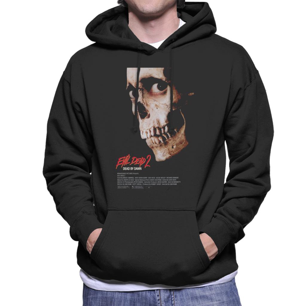 Evil Dead 2 Dead By Dawn Theatrical Poster Men's Hooded Sweatshirt-ALL + EVERY