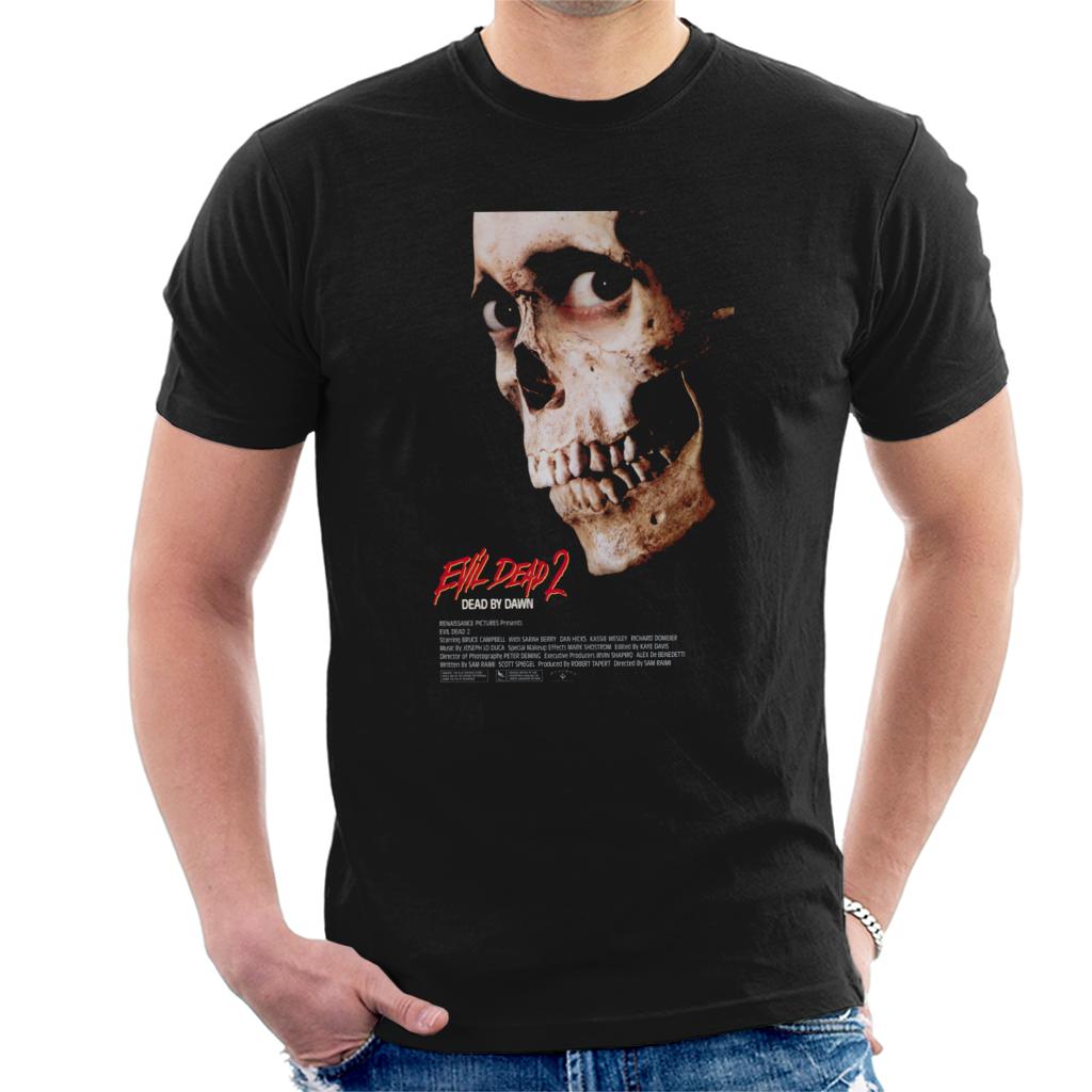 Evil Dead 2 Dead By Dawn Theatrical Poster Men's T-Shirt-ALL + EVERY