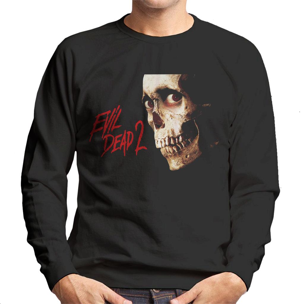 Evil Dead 2 Dead By Dawn Skull Men's Sweatshirt-ALL + EVERY