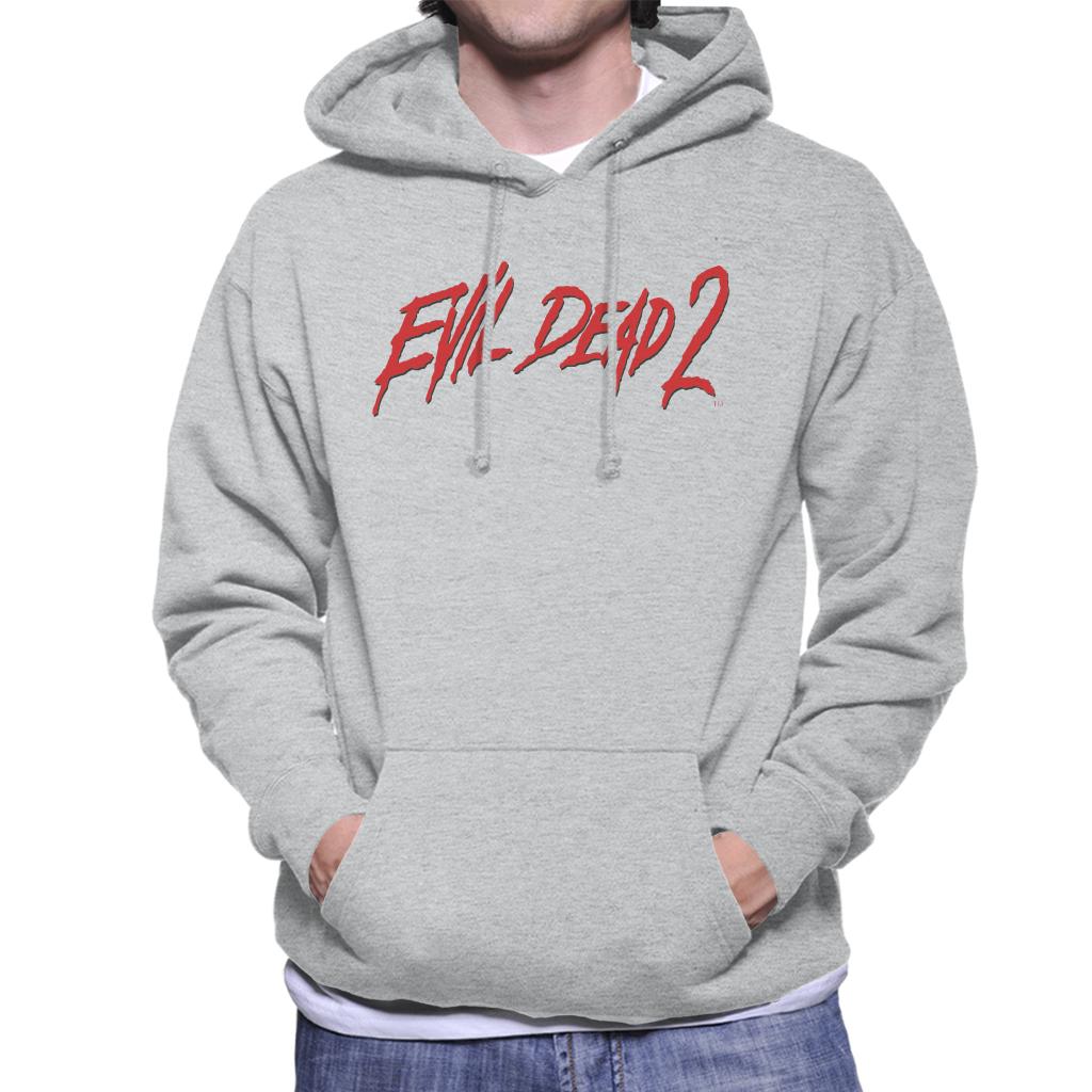 Evil Dead 2 Red Text Logo Men's Hooded Sweatshirt-ALL + EVERY