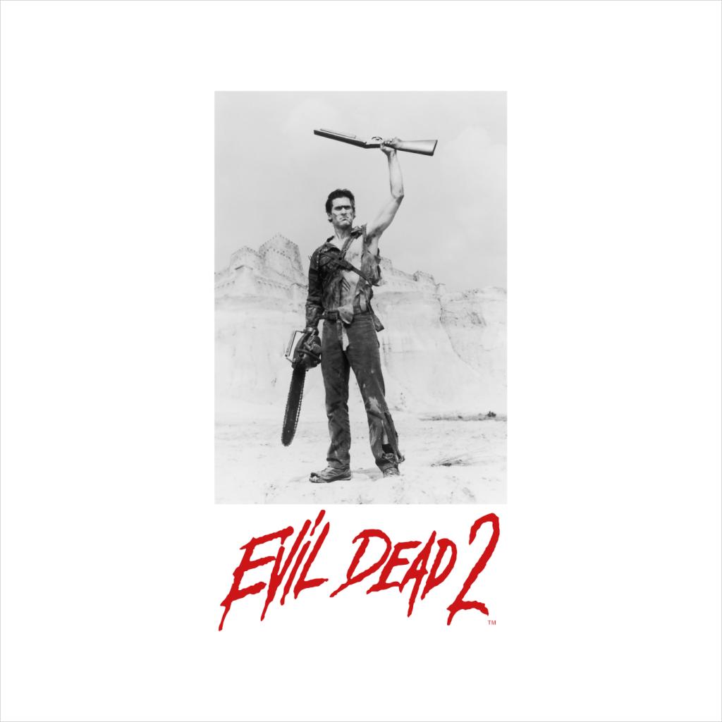 Evil Dead 2 Ash Red Text Logo Men's T-Shirt-ALL + EVERY