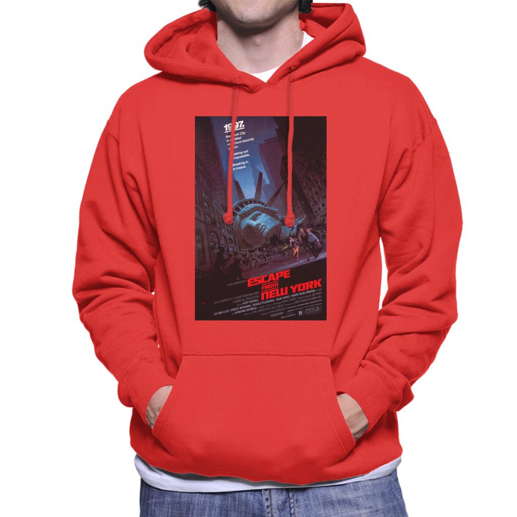 Escape From New York Prison Poster Men's Hooded Sweatshirt-ALL + EVERY