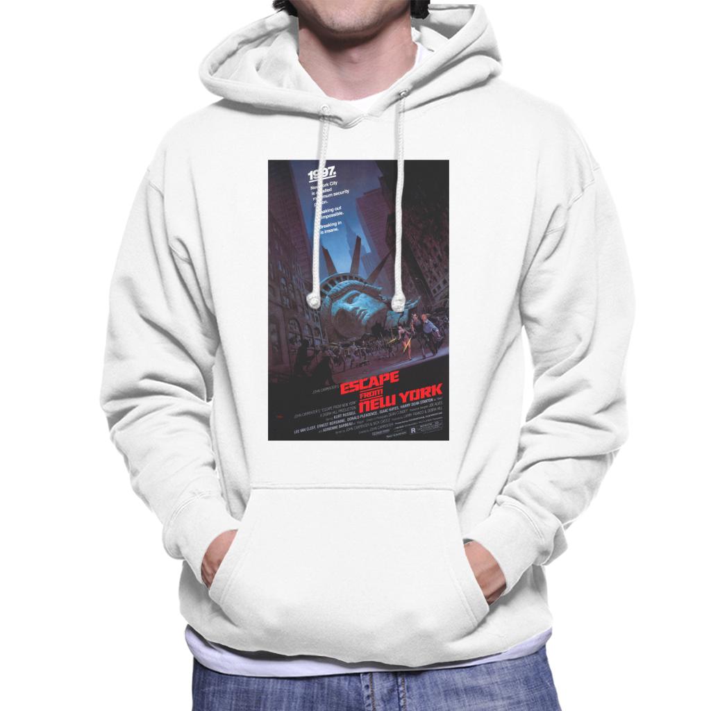 Escape From New York Prison Poster Men's Hooded Sweatshirt-ALL + EVERY