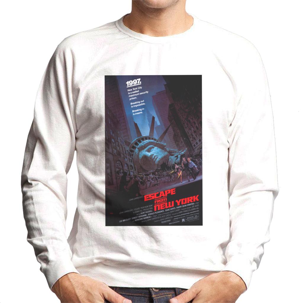 Escape From New York Prison Poster Men's Sweatshirt-ALL + EVERY