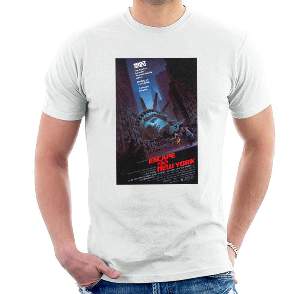 Escape From New York Prison Poster Men's T-Shirt-ALL + EVERY