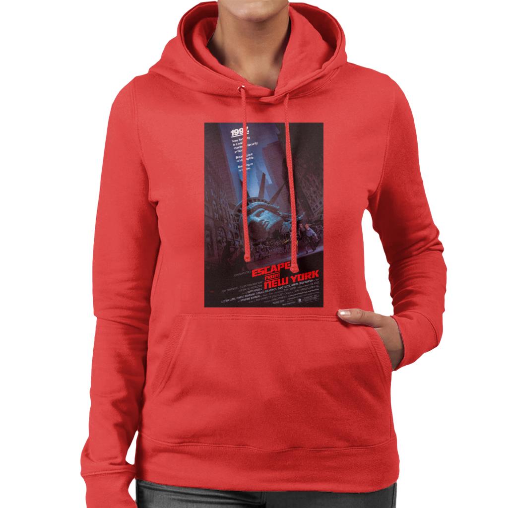 Escape From New York Prison Poster Women's Hooded Sweatshirt-ALL + EVERY