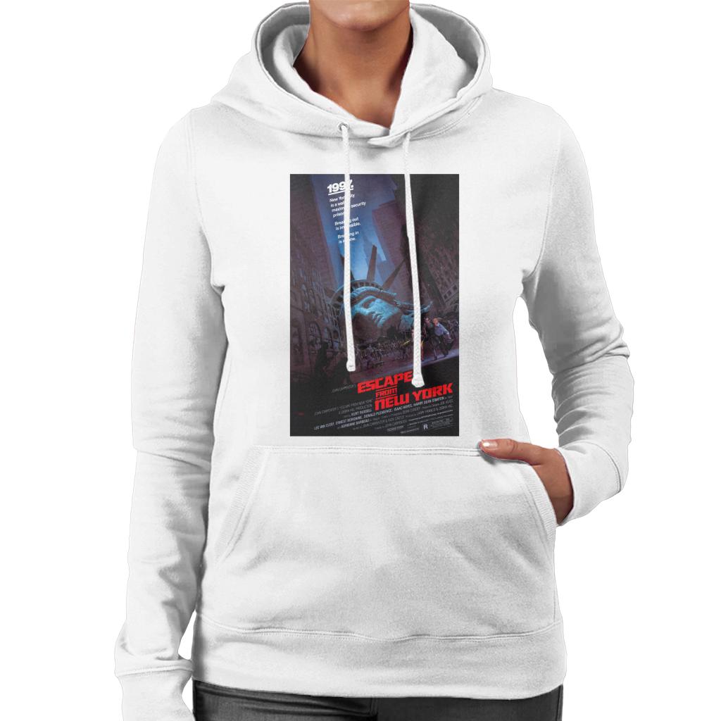 Escape From New York Prison Poster Women's Hooded Sweatshirt-ALL + EVERY