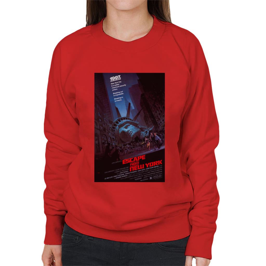 Escape From New York Prison Poster Women's Sweatshirt-ALL + EVERY