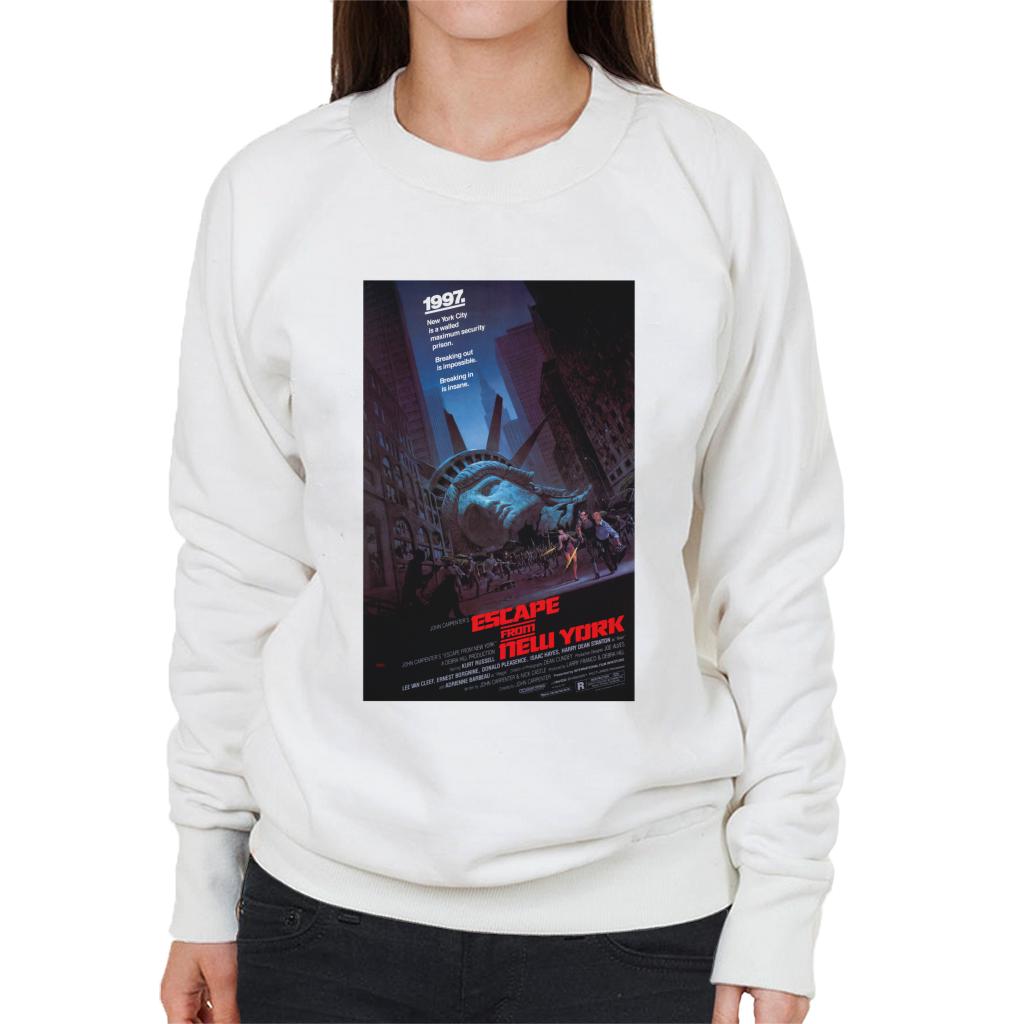 Escape From New York Prison Poster Women's Sweatshirt-ALL + EVERY