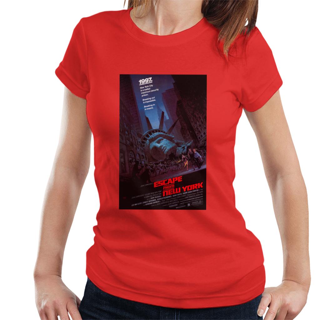 Escape From New York Prison Poster Women's T-Shirt-ALL + EVERY