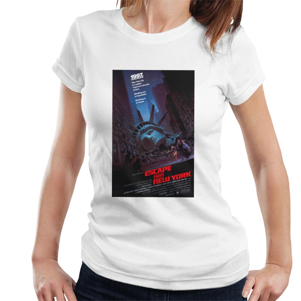 Escape From New York Prison Poster Women's T-Shirt-ALL + EVERY