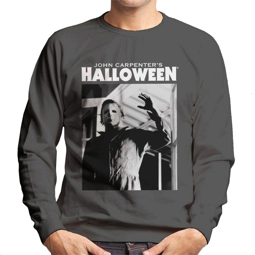 Halloween Michael Myers Enters Home Men's Sweatshirt-ALL + EVERY