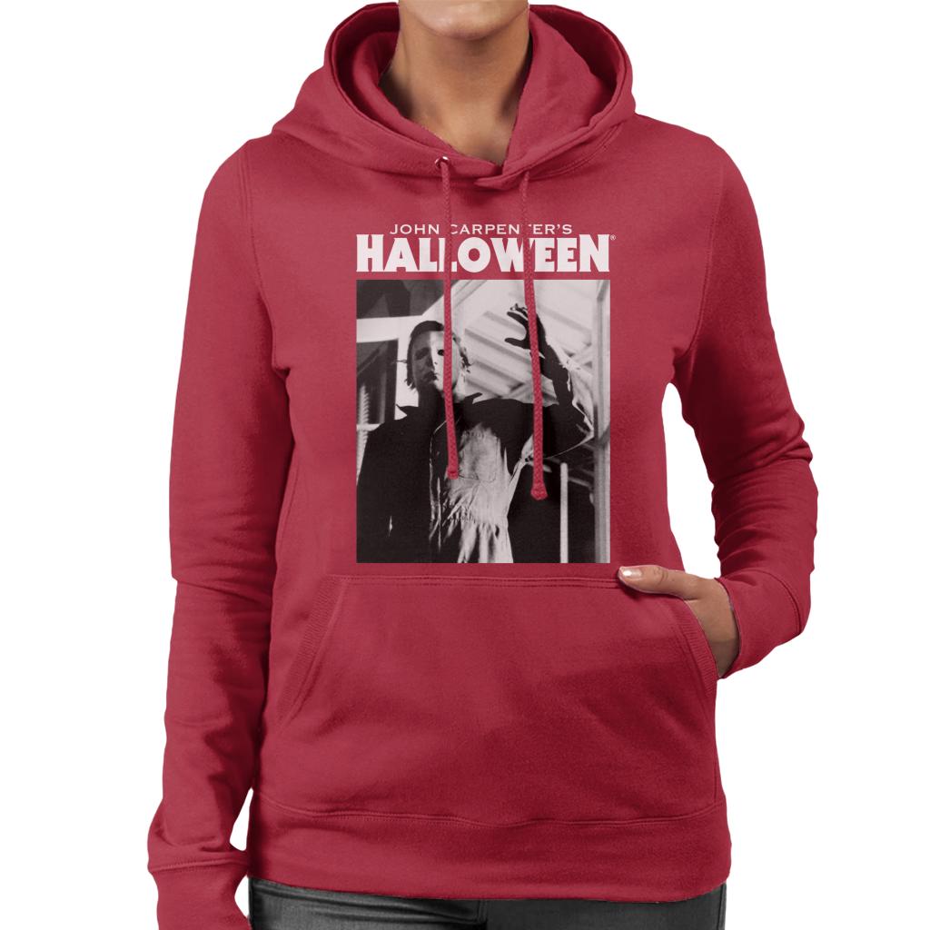 Halloween Michael Myers Enters Home Women's Hooded Sweatshirt-ALL + EVERY