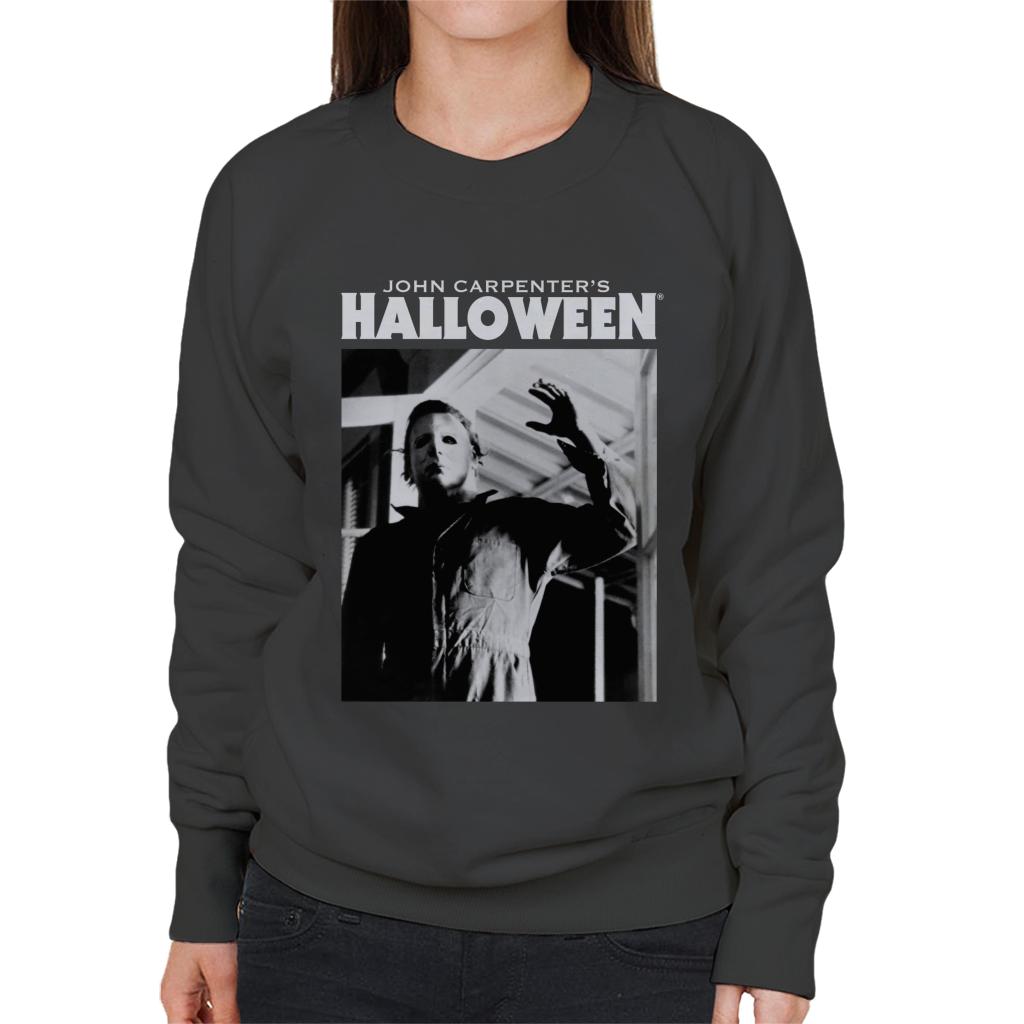 Halloween Michael Myers Enters Home Women's Sweatshirt-ALL + EVERY