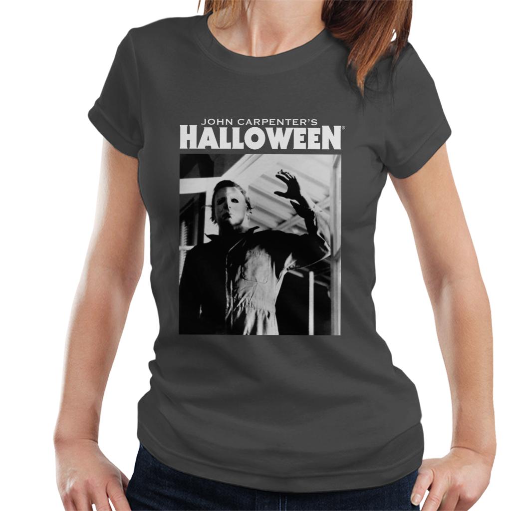 Halloween Michael Myers Enters Home Women's T-Shirt-ALL + EVERY