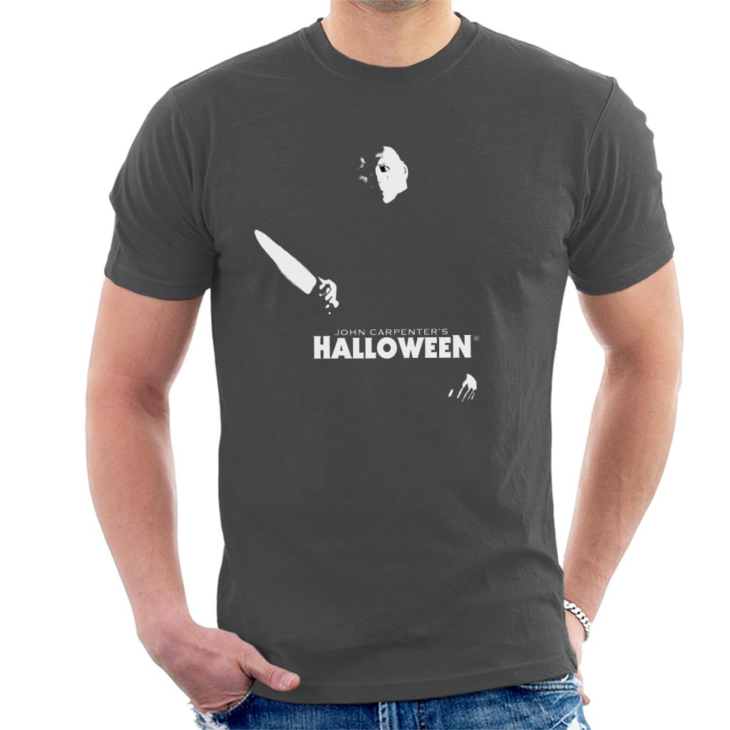 Halloween Michael Myers Silhouette In The Darkness Men's T-Shirt-ALL + EVERY