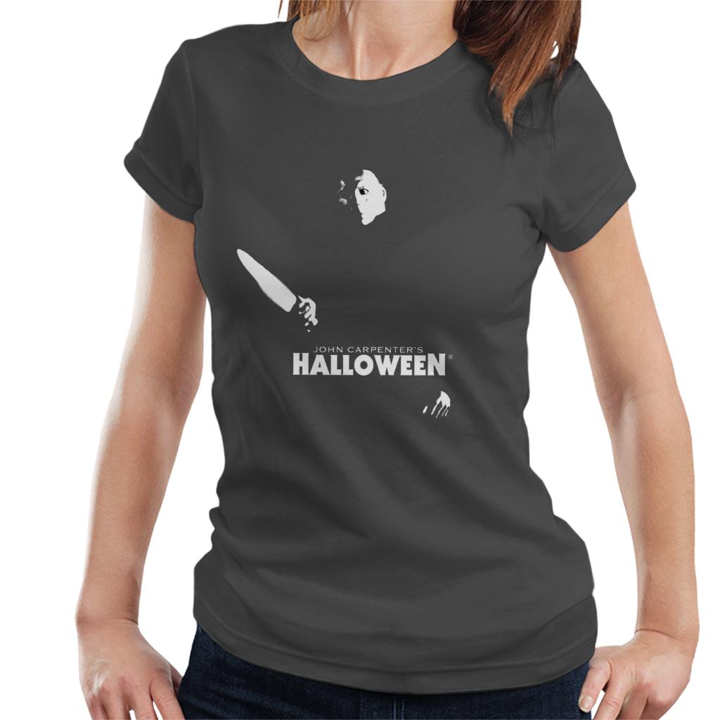 Halloween Michael Myers Silhouette In The Darkness Women's T-Shirt-ALL + EVERY