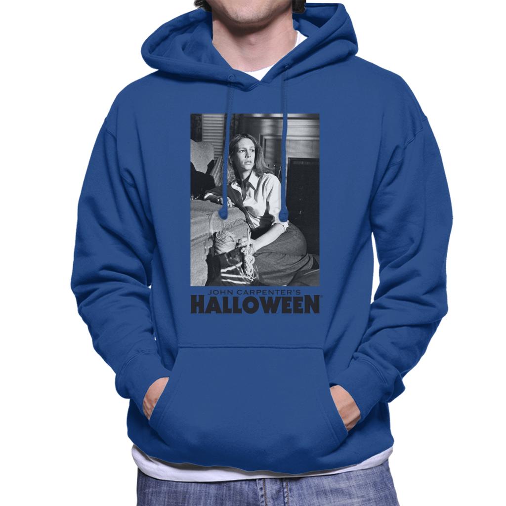 Halloween Laurie Strode Hiding From Michael Men's Hooded Sweatshirt-ALL + EVERY