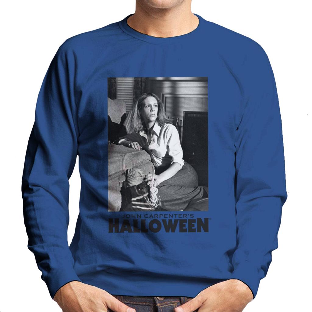 Halloween Laurie Strode Hiding From Michael Men's Sweatshirt-ALL + EVERY