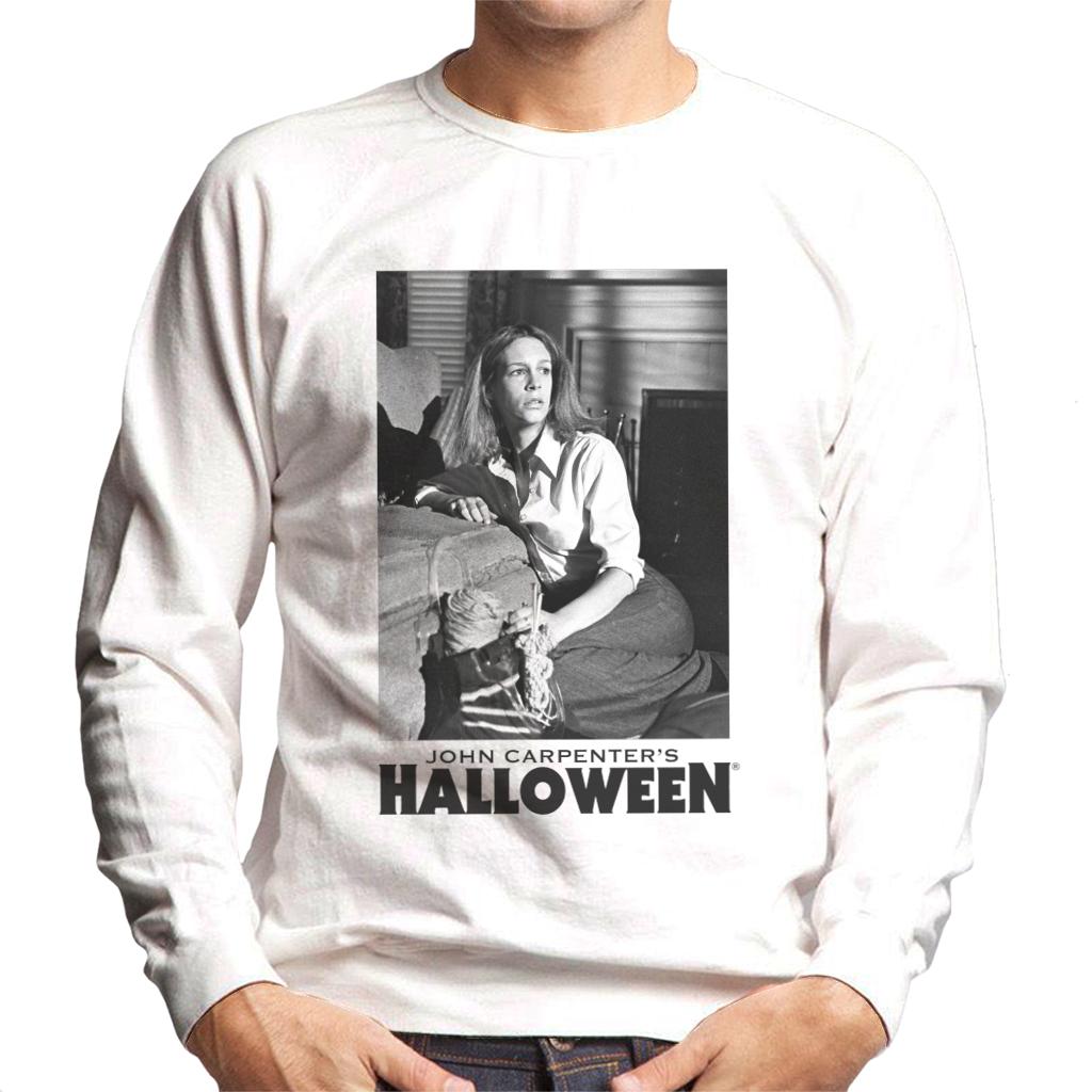 Halloween Laurie Strode Hiding From Michael Men's Sweatshirt-ALL + EVERY