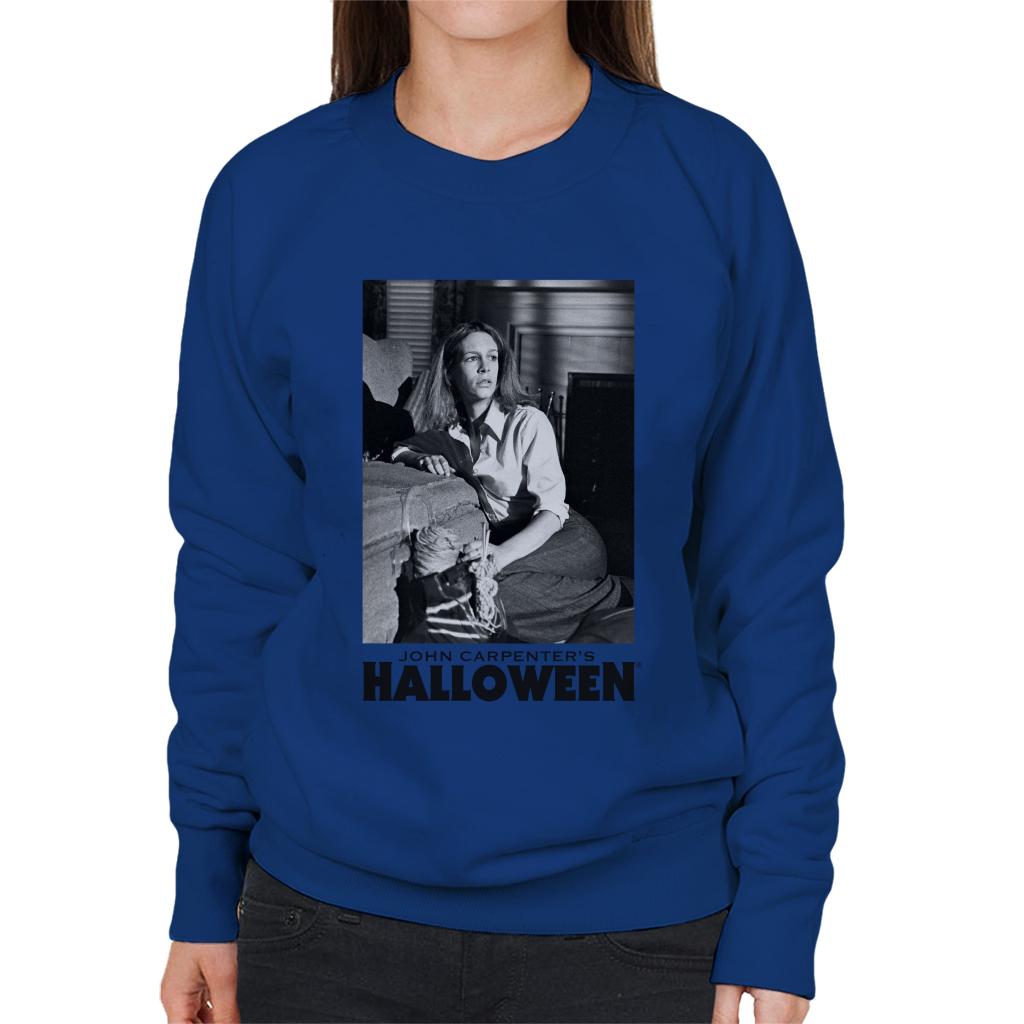 Halloween Laurie Strode Hiding From Michael Women's Sweatshirt-ALL + EVERY