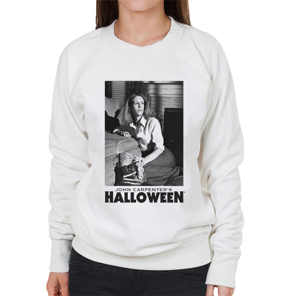 Halloween Laurie Strode Hiding From Michael Women's Sweatshirt-ALL + EVERY