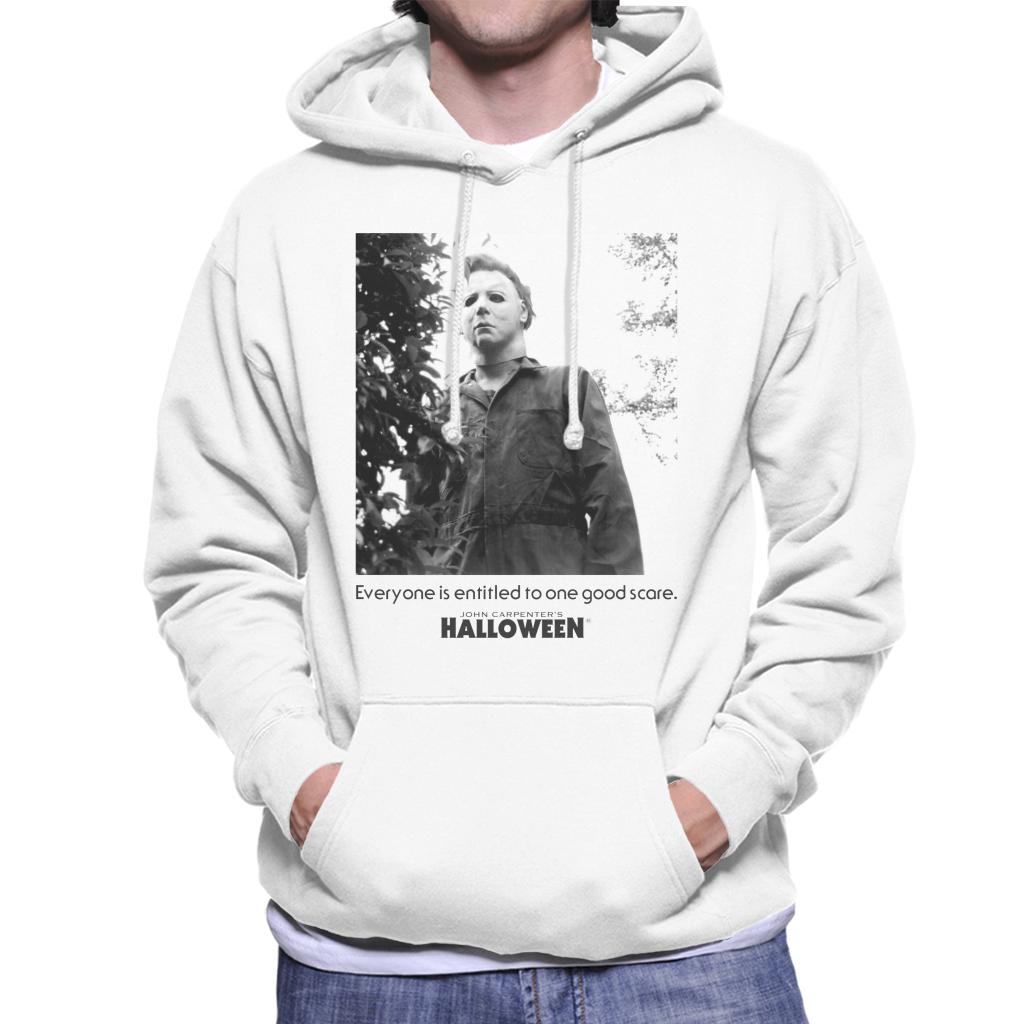 Halloween Michael Myers One Good Scare Men's Hooded Sweatshirt-ALL + EVERY