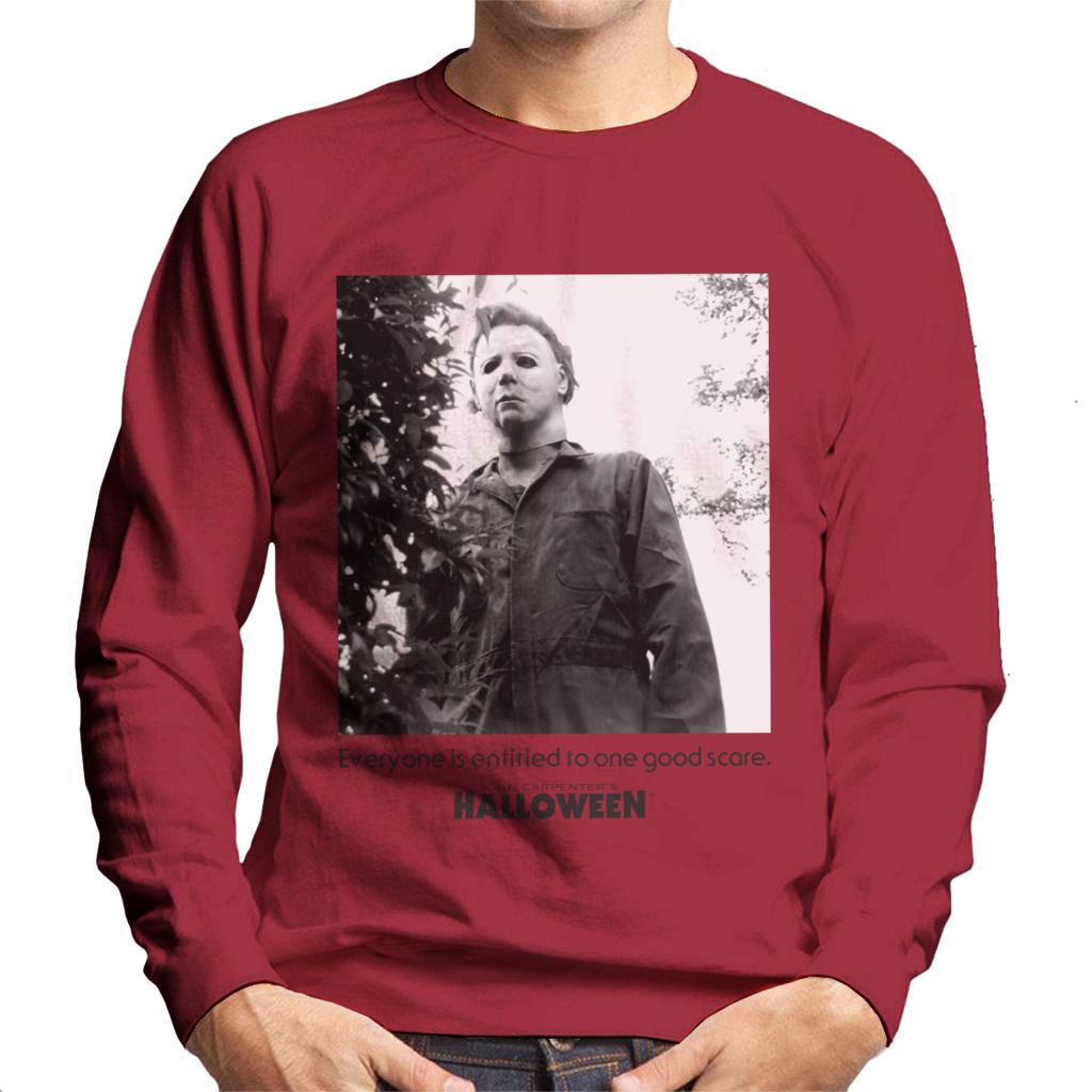 Halloween Michael Myers One Good Scare Men's Sweatshirt-ALL + EVERY