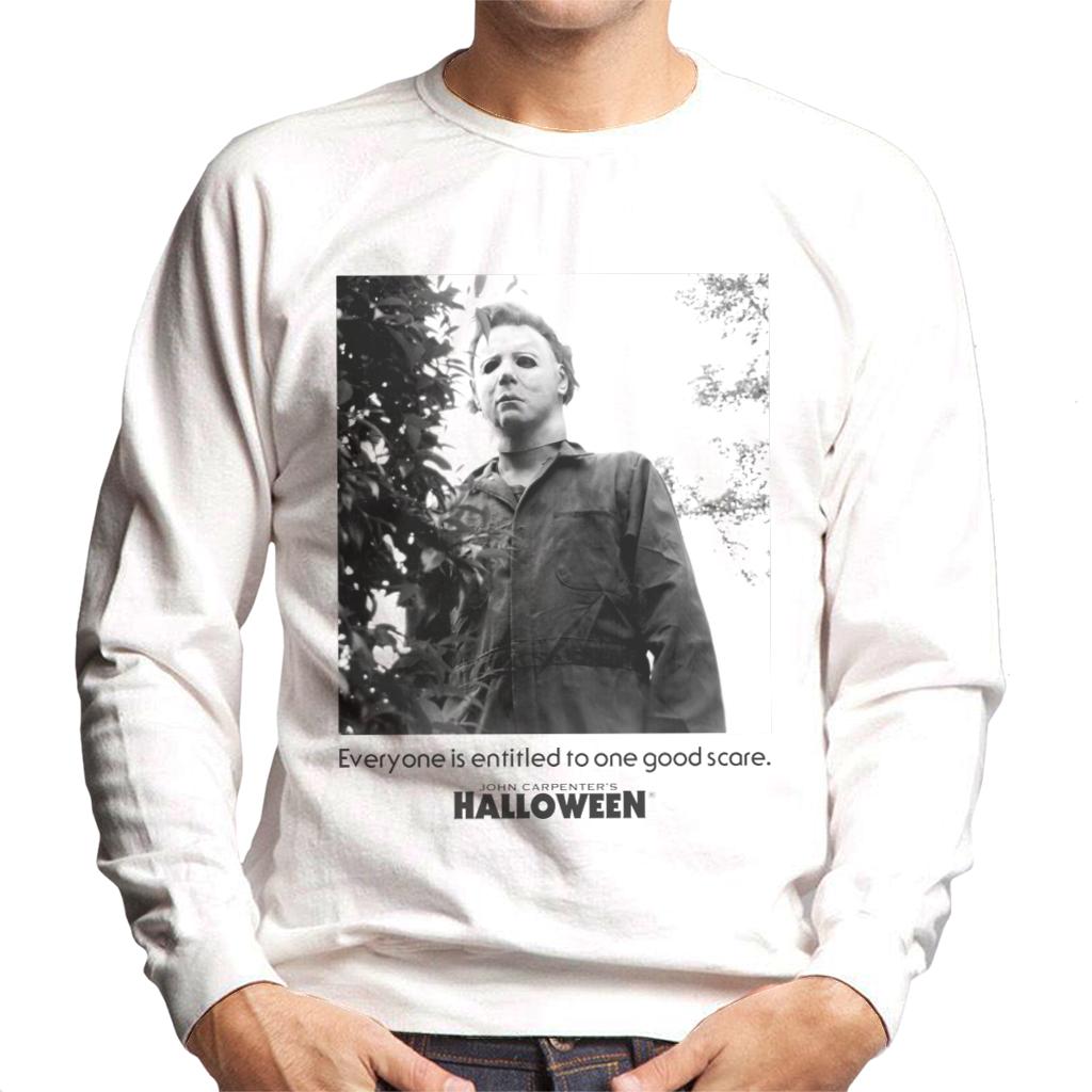 Halloween Michael Myers One Good Scare Men's Sweatshirt-ALL + EVERY