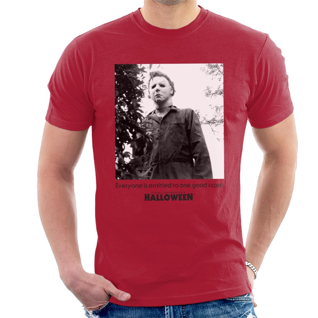 Halloween Michael Myers One Good Scare Men's T-Shirt-ALL + EVERY