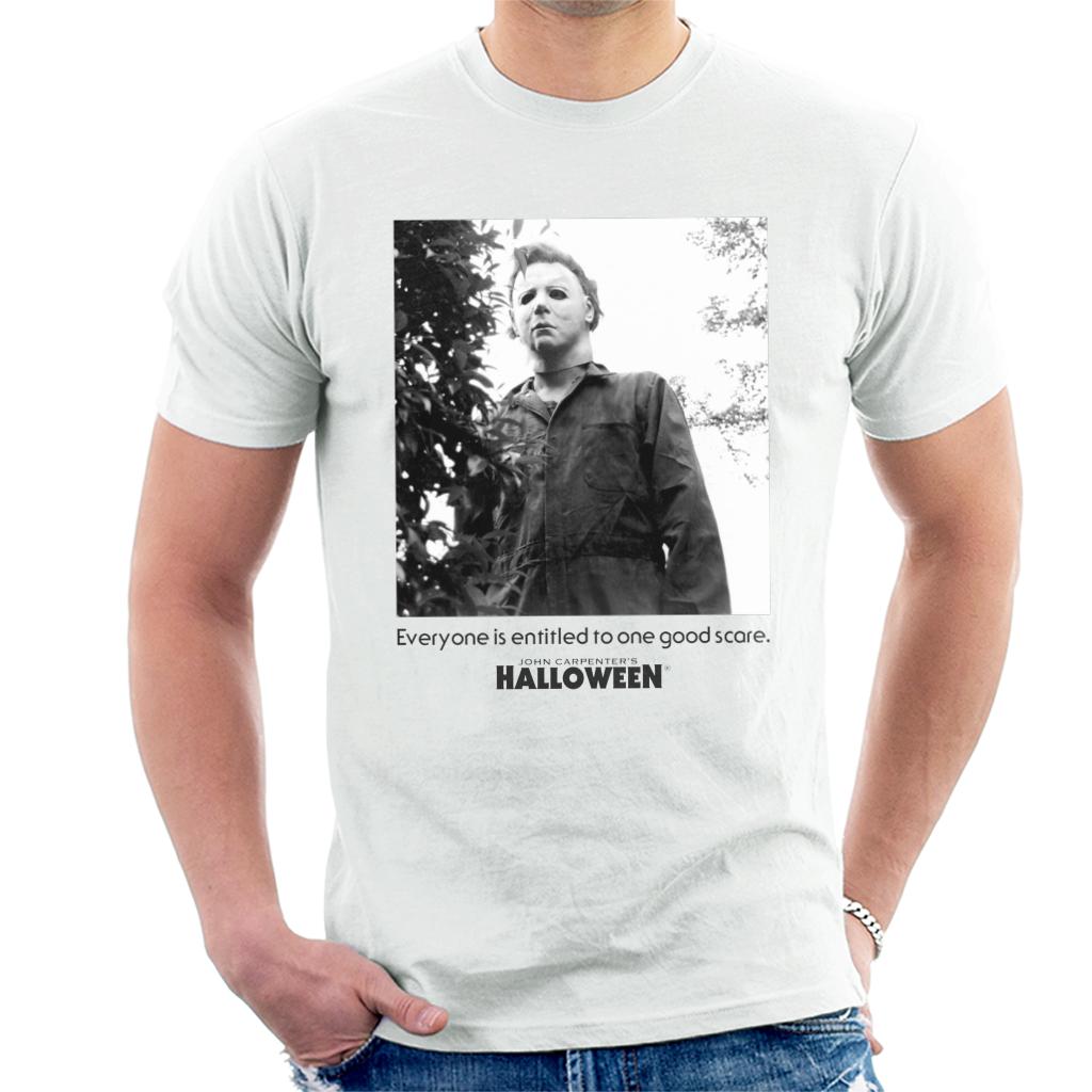 Halloween Michael Myers One Good Scare Men's T-Shirt-ALL + EVERY