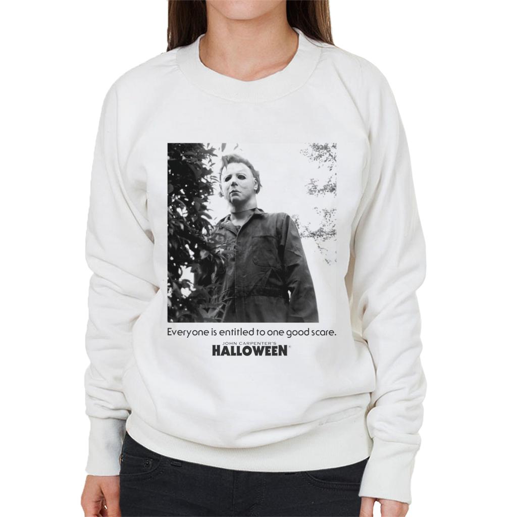 Halloween Michael Myers One Good Scare Women's Sweatshirt-ALL + EVERY