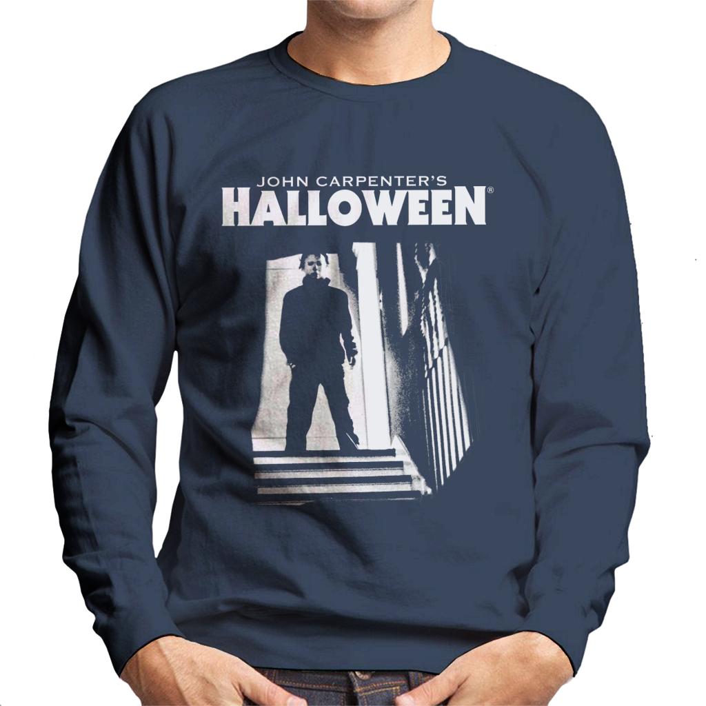 Halloween Michael Myers Top Of The Stairs Men's Sweatshirt-ALL + EVERY