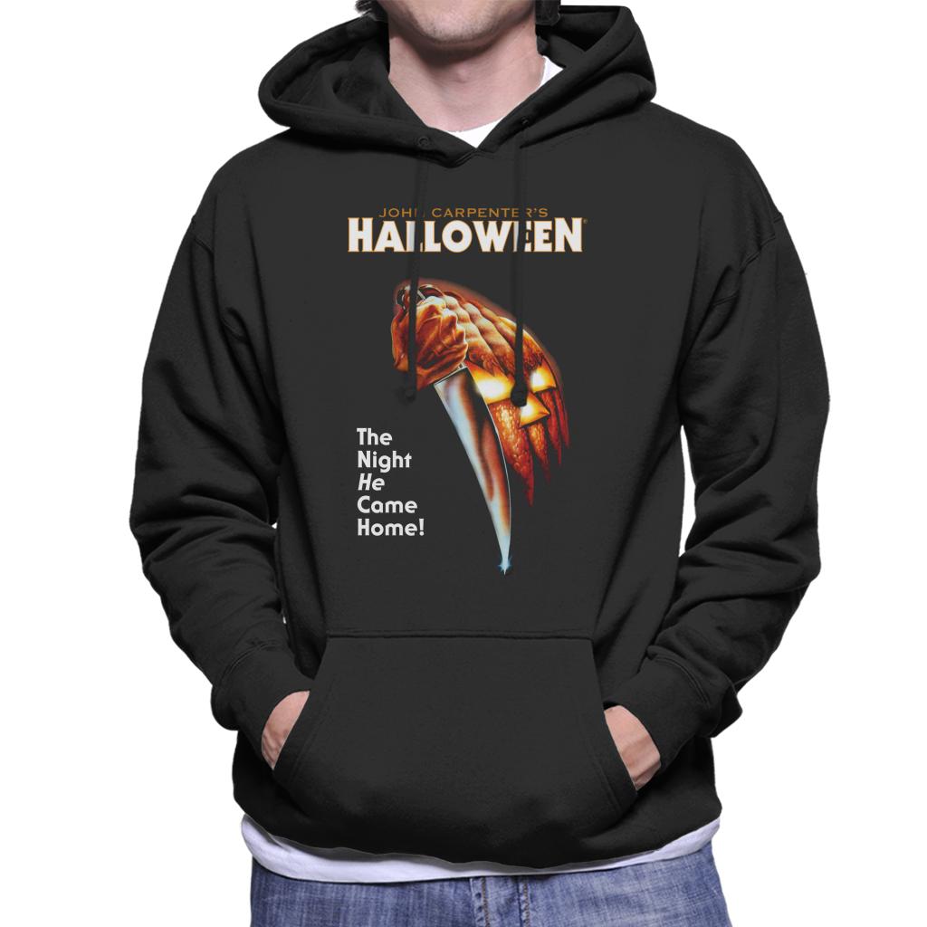 Halloween Pumpkin The Night He Came Home Men's Hooded Sweatshirt-ALL + EVERY