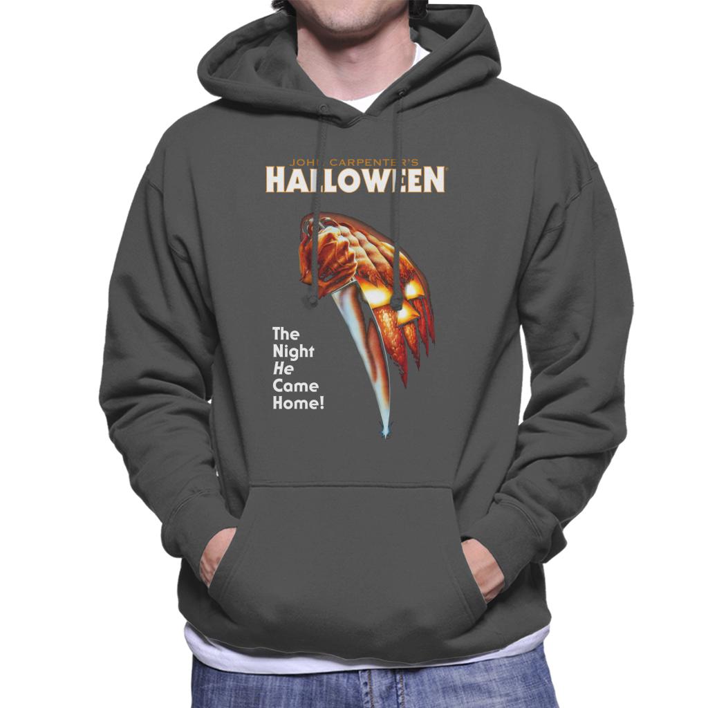 Halloween Pumpkin The Night He Came Home Men's Hooded Sweatshirt-ALL + EVERY