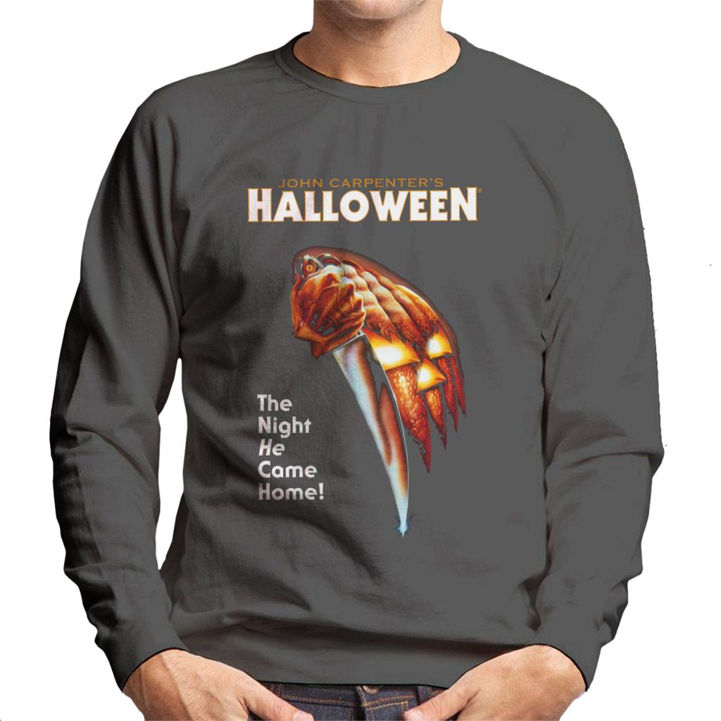 Halloween Pumpkin The Night He Came Home Men's Sweatshirt-ALL + EVERY