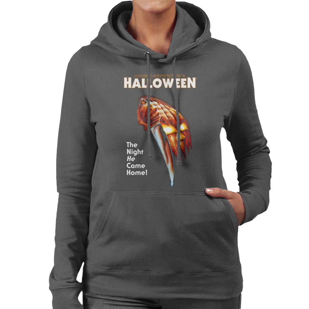 Halloween Pumpkin The Night He Came Home Women's Hooded Sweatshirt-ALL + EVERY