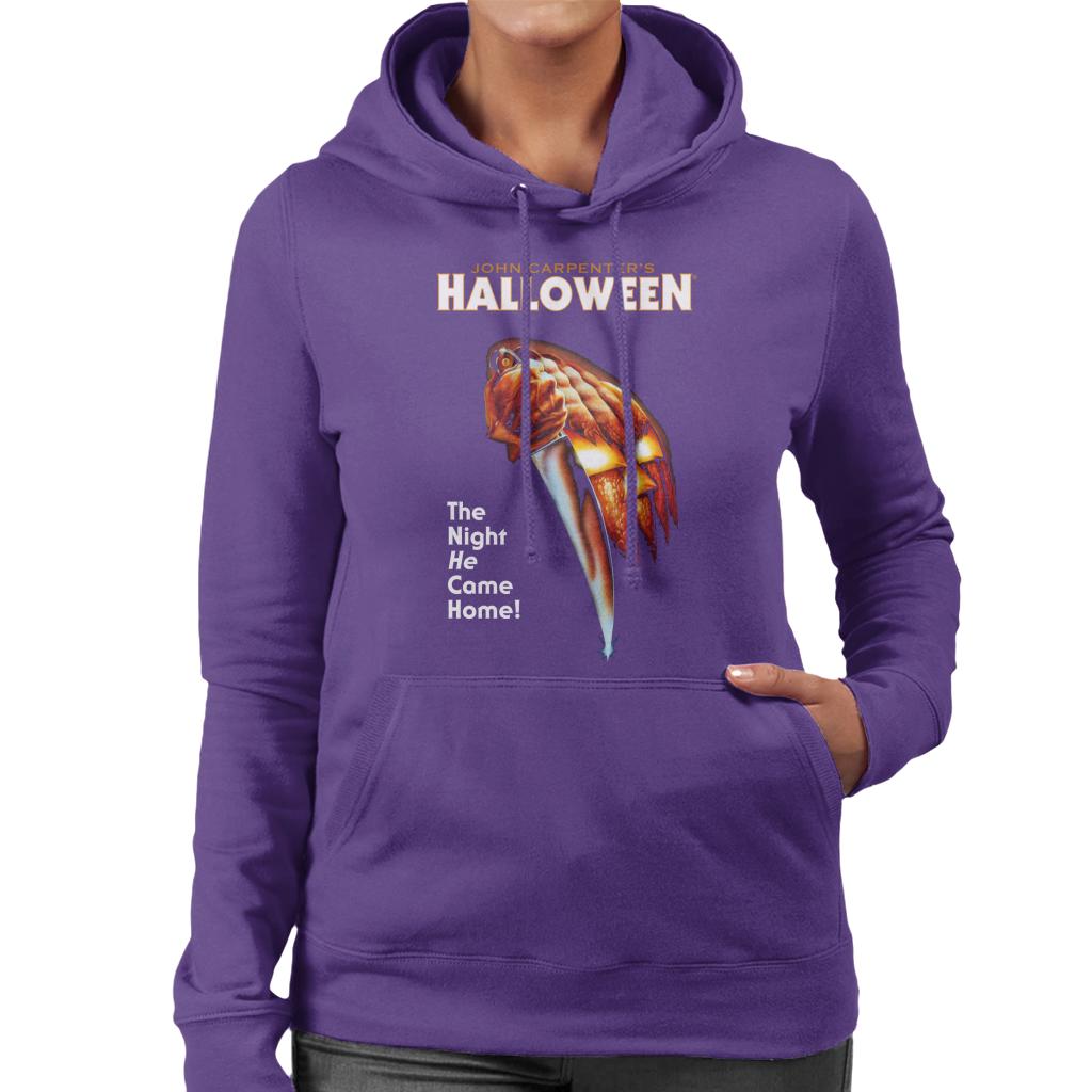 Halloween Pumpkin The Night He Came Home Women's Hooded Sweatshirt-ALL + EVERY