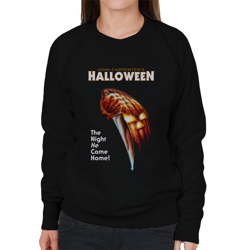 Halloween Pumpkin The Night He Came Home Women's Sweatshirt-ALL + EVERY