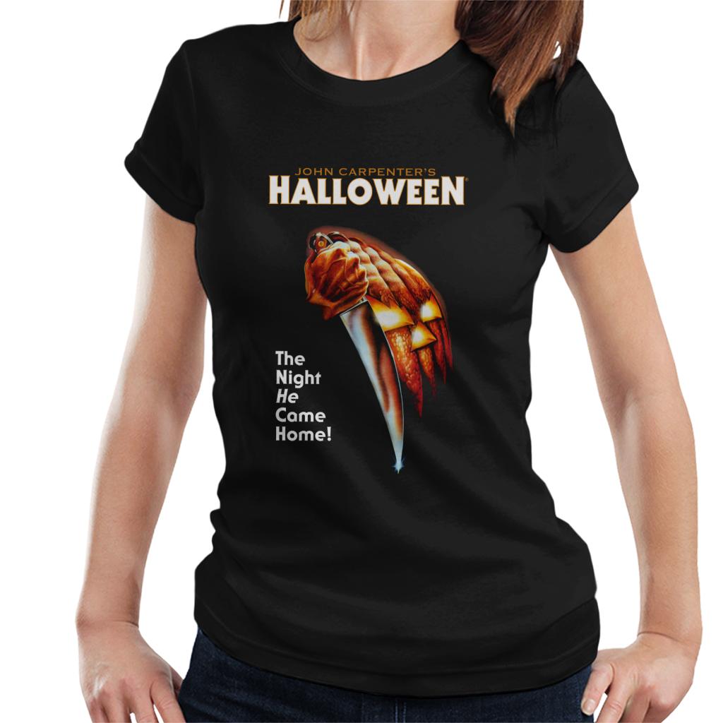 Halloween Pumpkin The Night He Came Home Women's T-Shirt-ALL + EVERY