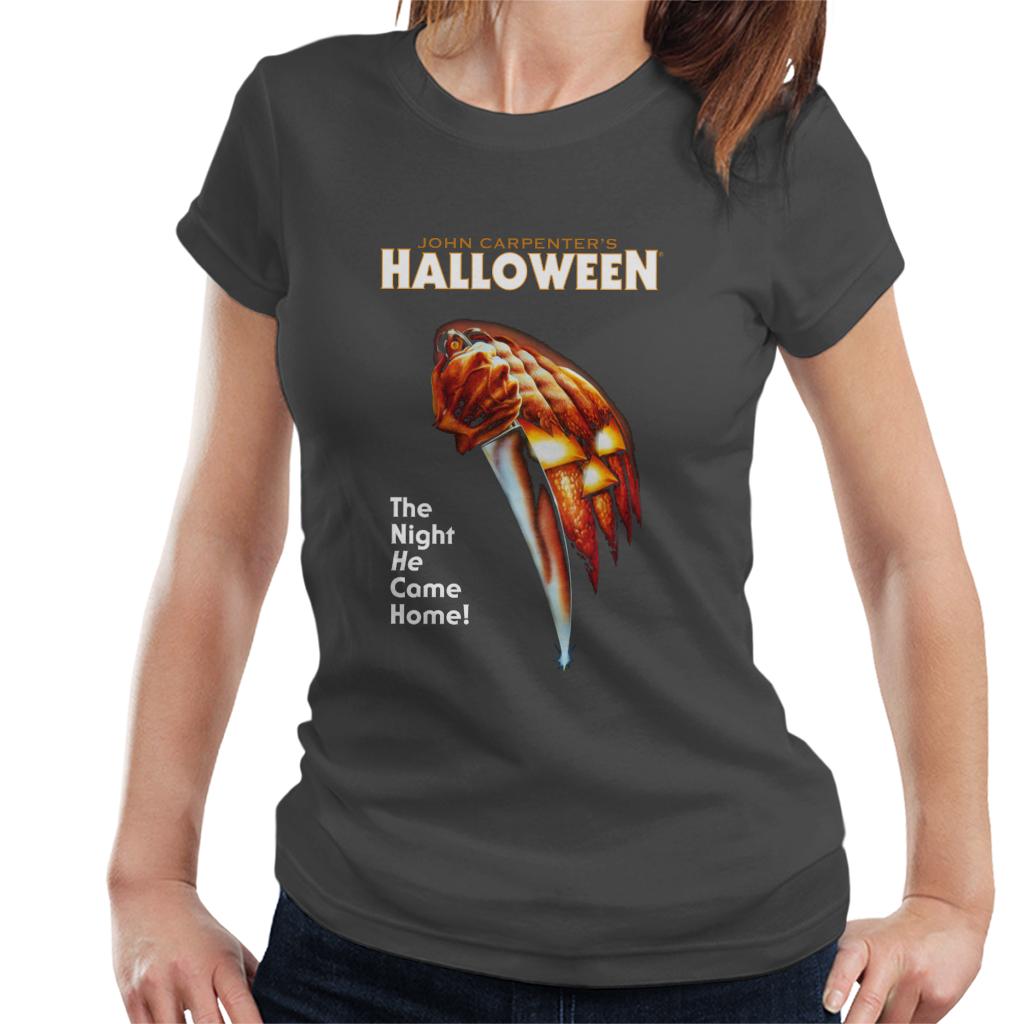 Halloween Pumpkin The Night He Came Home Women's T-Shirt-ALL + EVERY